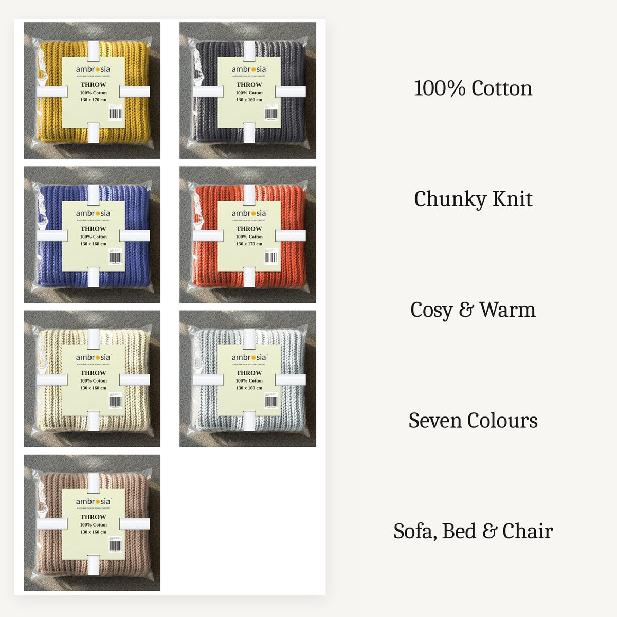 Chunky Knit Throw