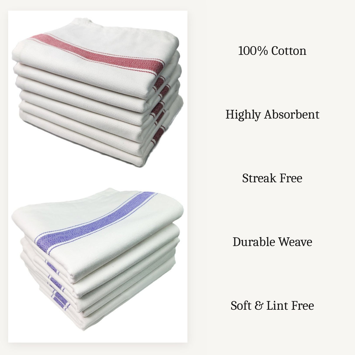 Glass Cloth Set (10 Piece)