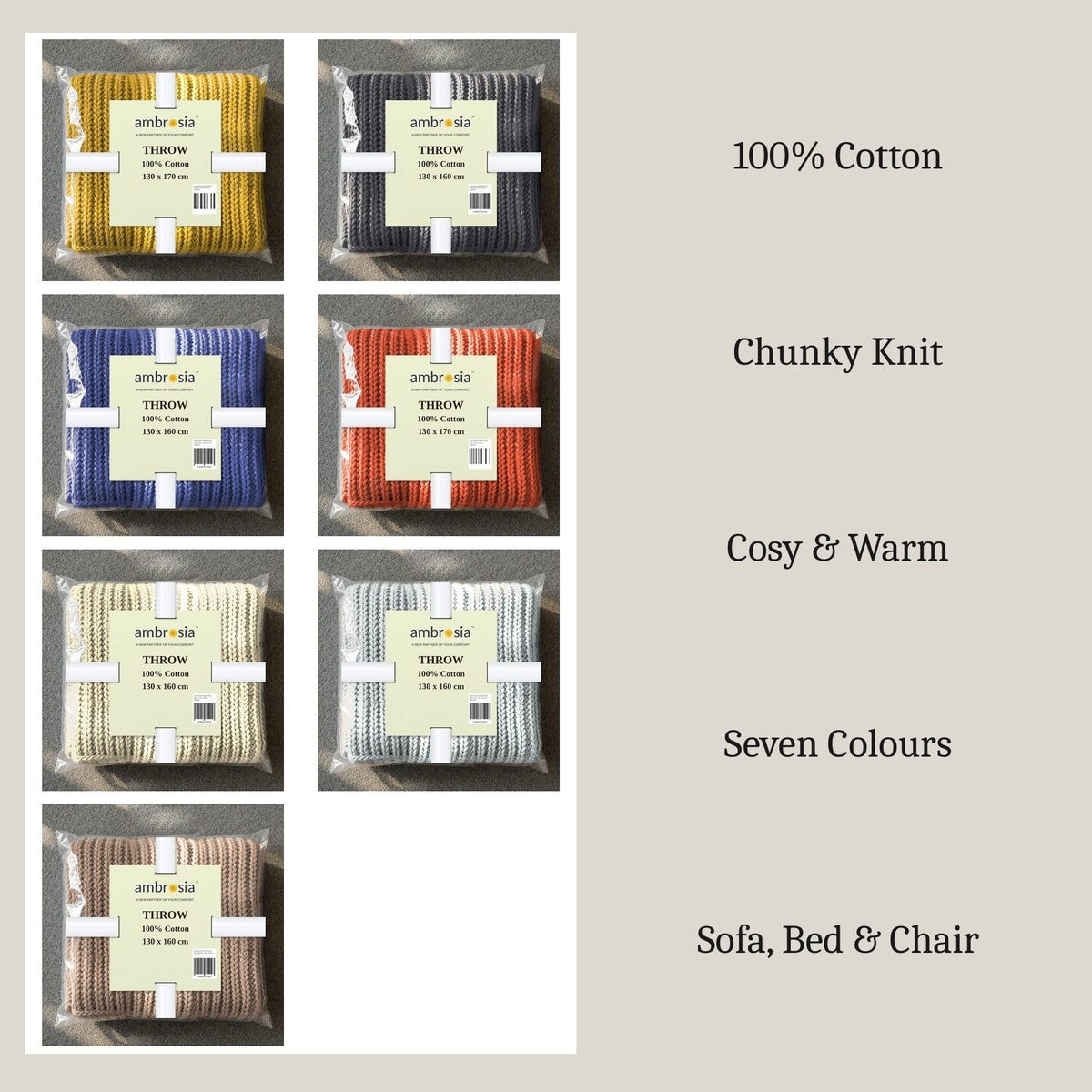 Chunky Knit Throw