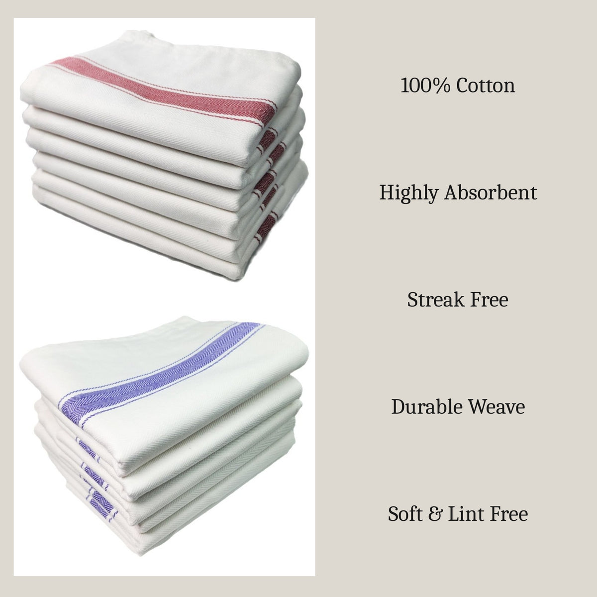 Glass Cloth Set (10 Piece)