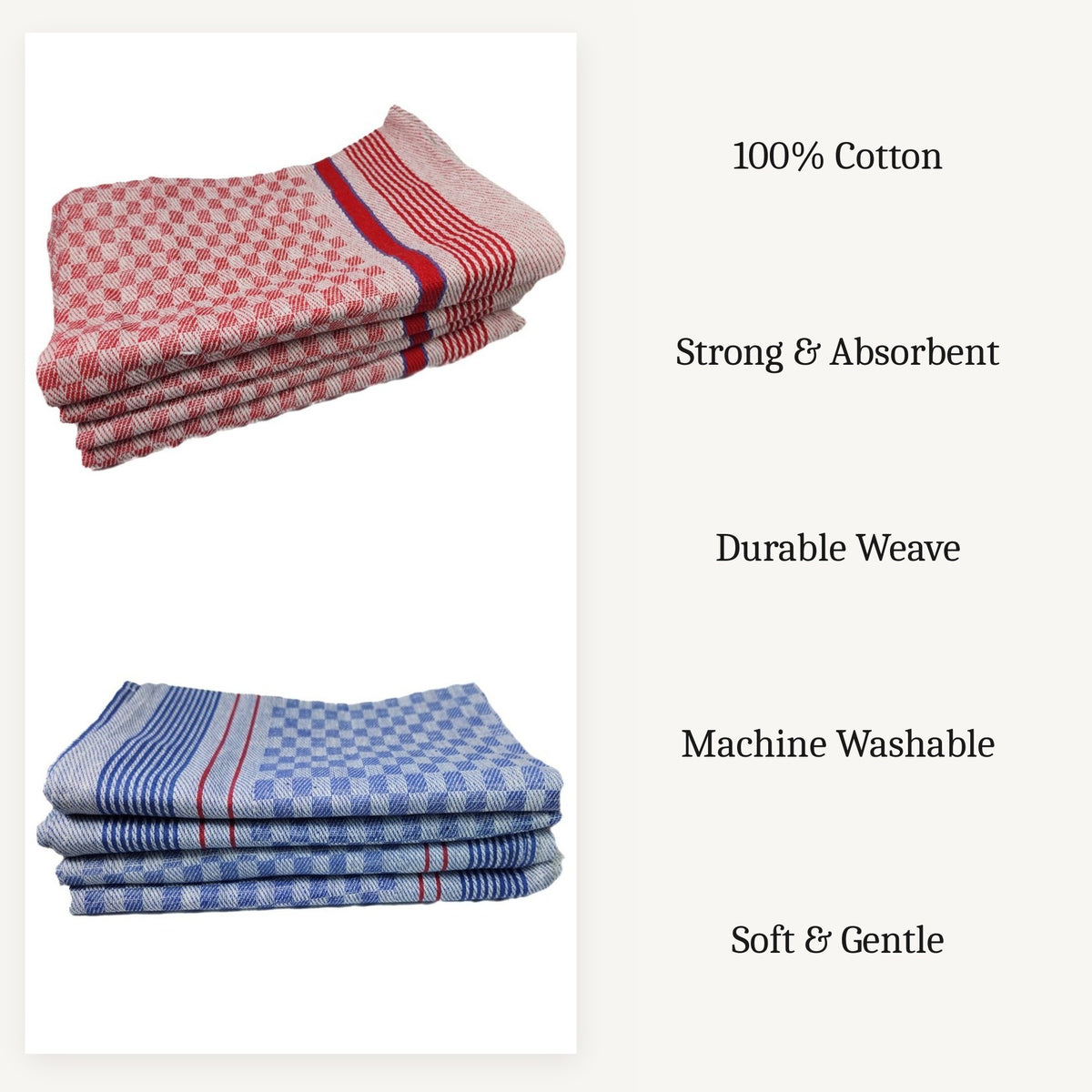 Monocheck Kitchen Towel Set (6 Piece)