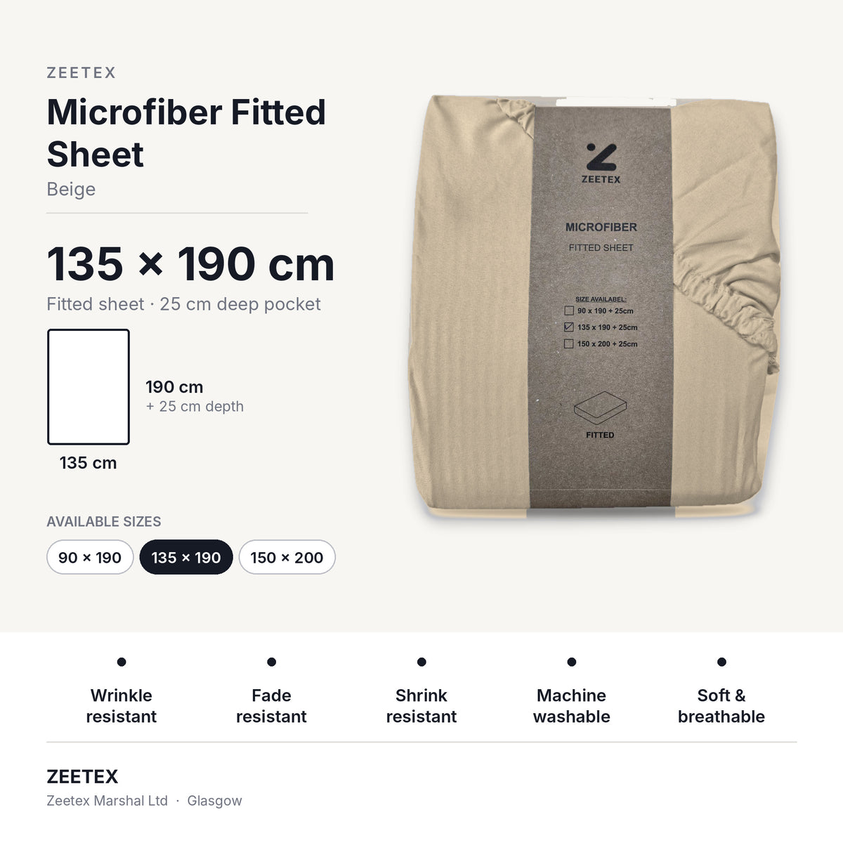 Microfibre Fitted Sheet Set