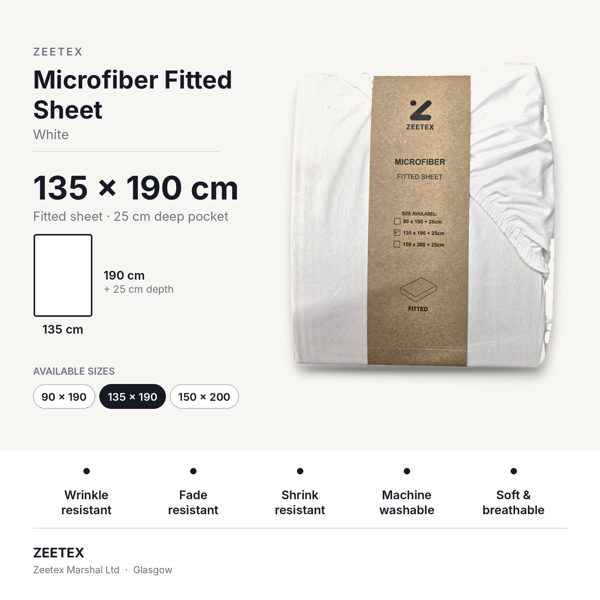 Microfibre Fitted Sheet Set