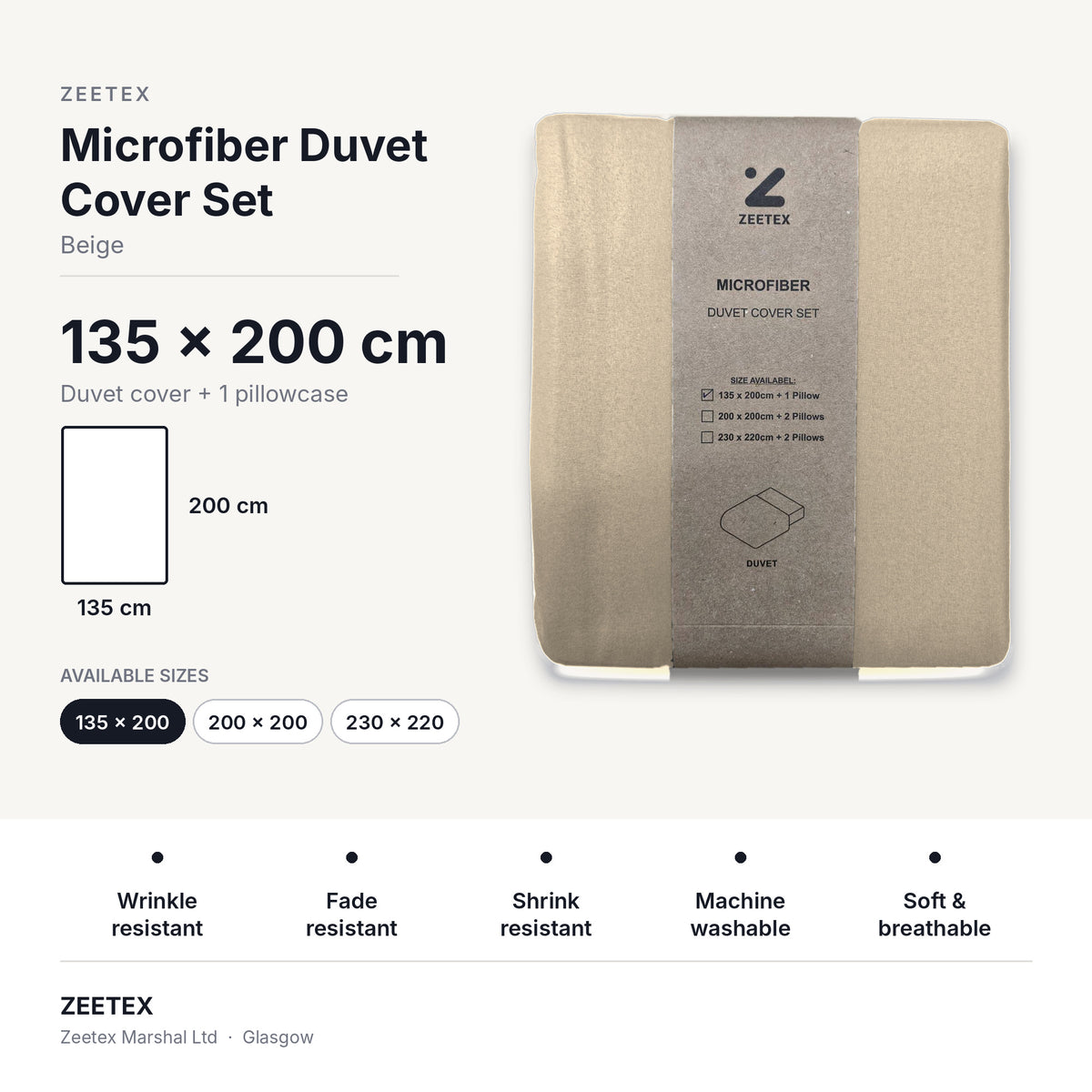 Microfibre Duvet Cover Set
