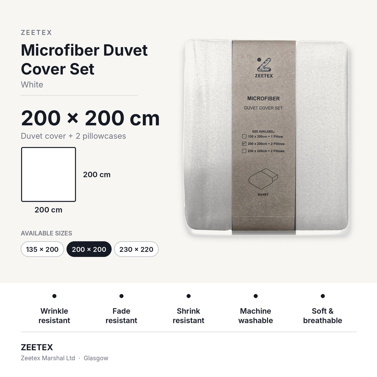 Microfibre Duvet Cover Set