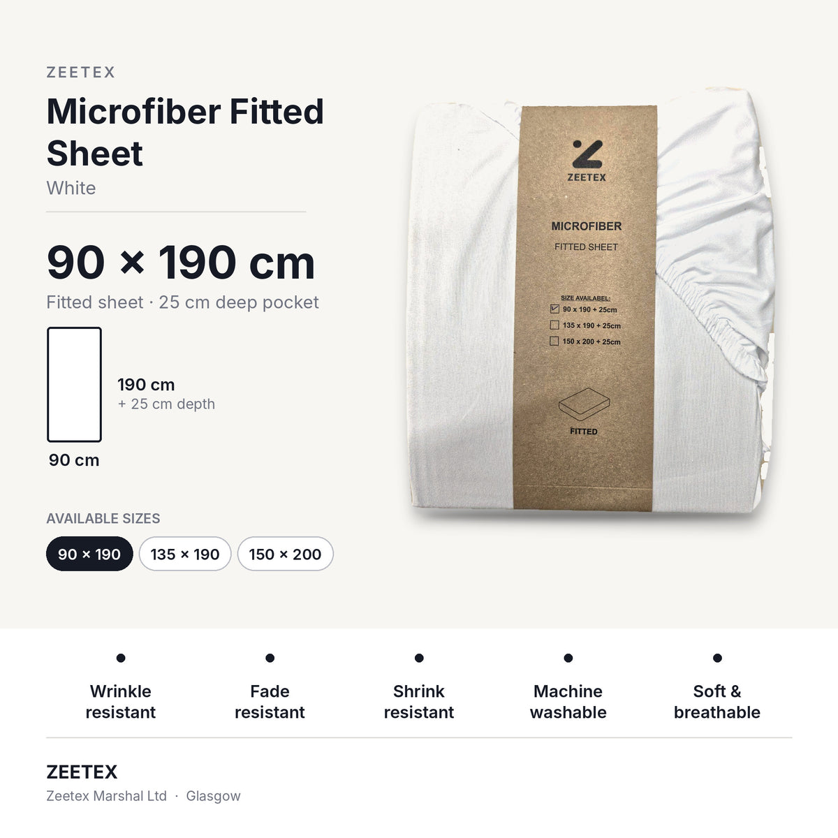 Microfibre Fitted Sheet Set